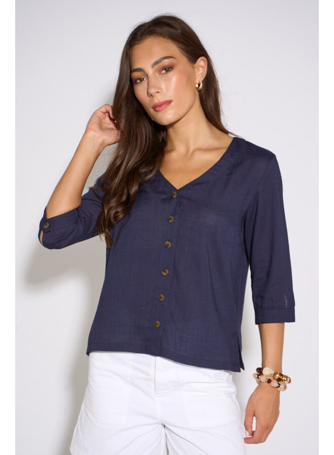 Jaba Holly Top - Navy