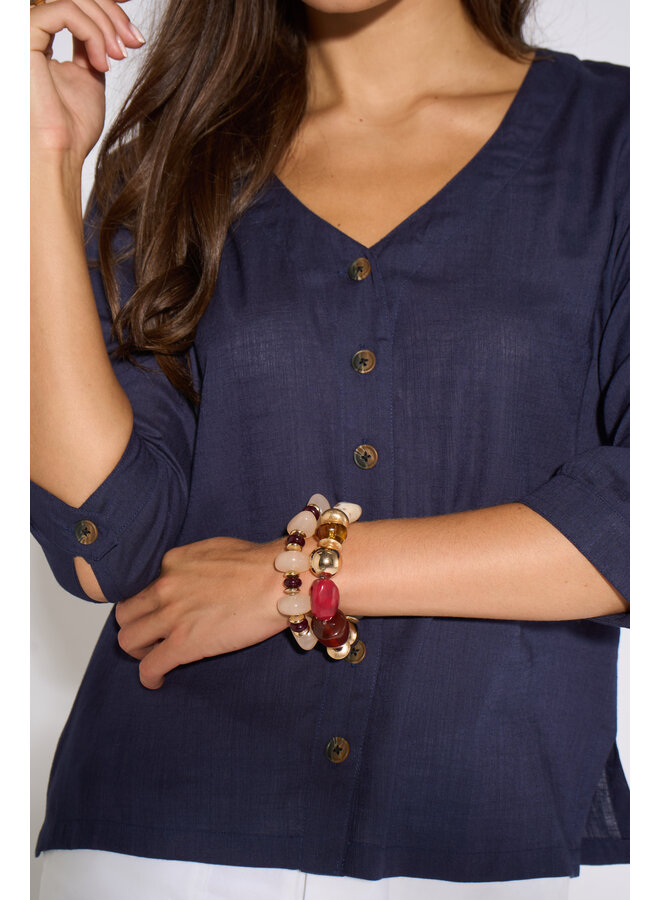 Jaba Holly Top - Navy
