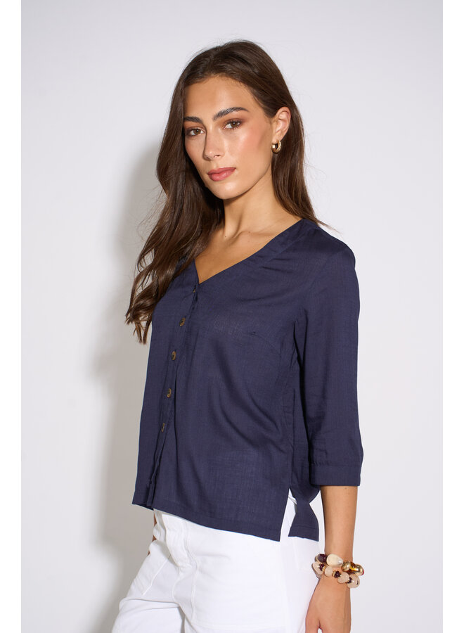 Jaba Holly Top - Navy