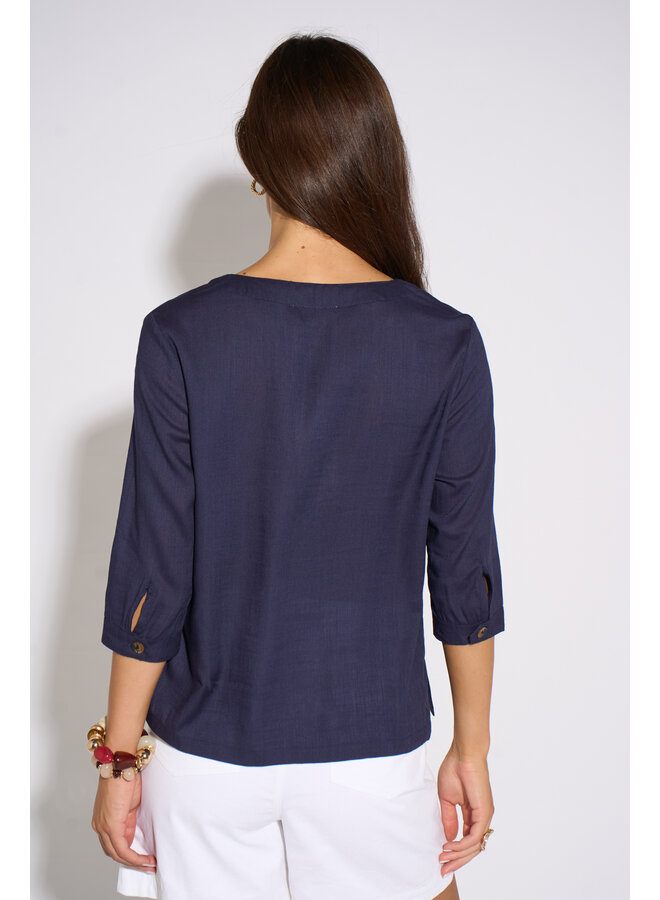 Jaba Holly Top - Navy