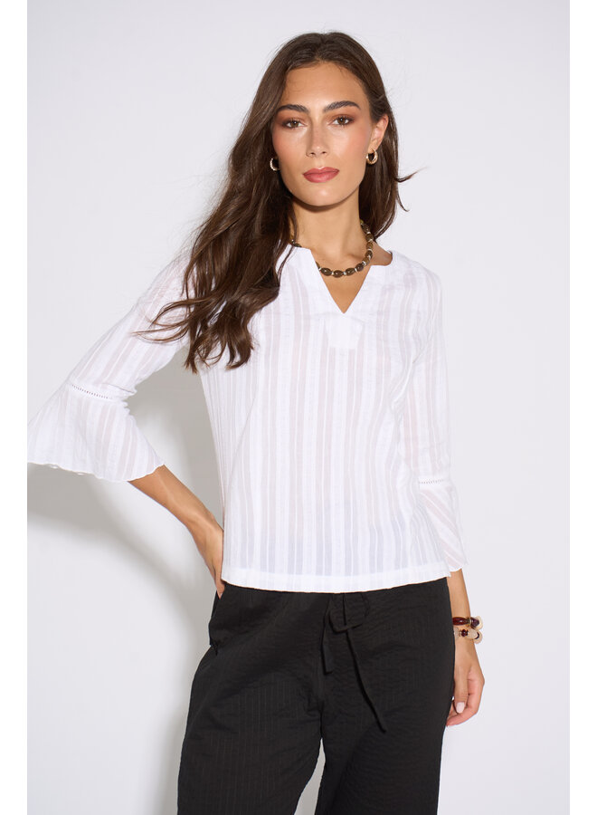 Jaba Belle Top - Textured White
