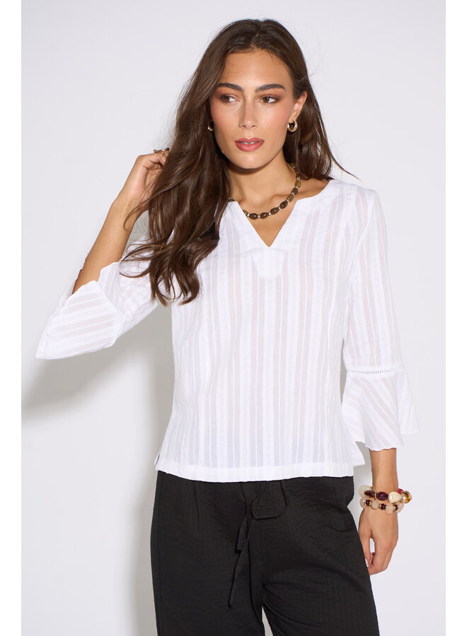 Jaba Belle Top - Textured White