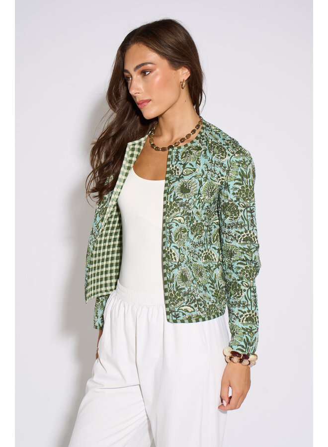 Jaba Reversible Jacket - Evergreen