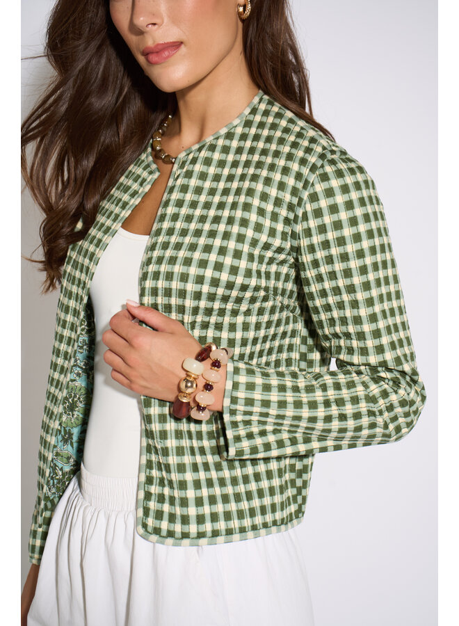 Jaba Reversible Jacket - Evergreen
