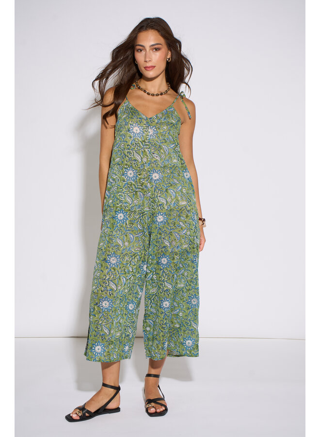 Aasha Cotton Jumpsuit - Verde