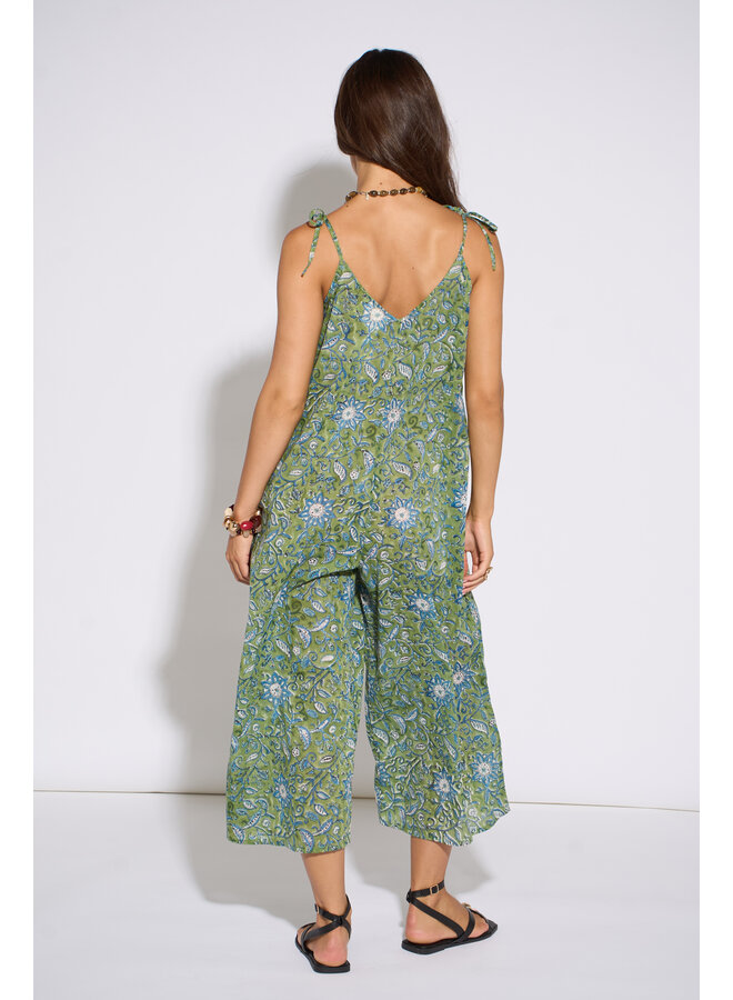Aasha Cotton Jumpsuit - Verde