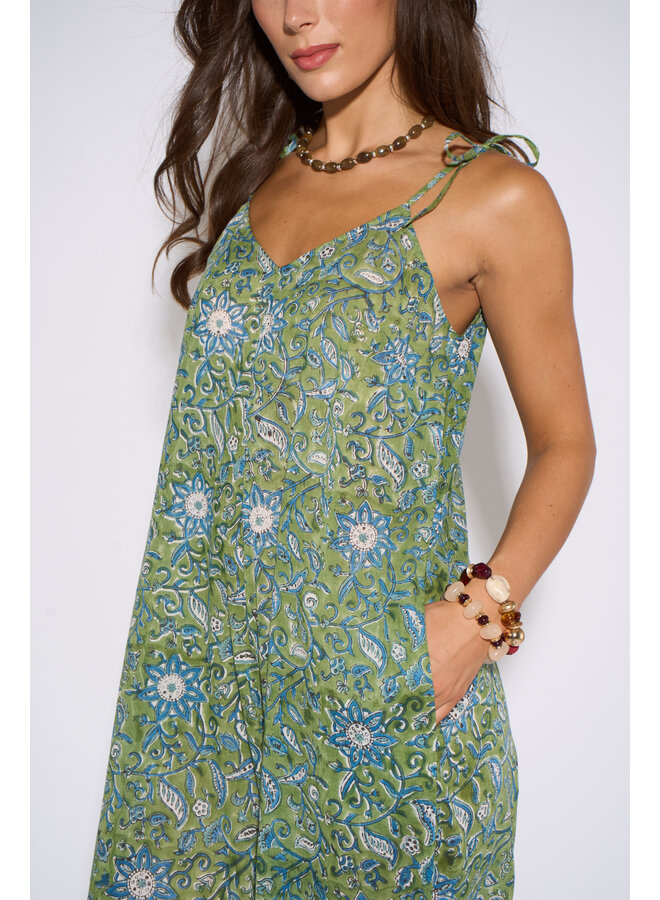 Aasha Cotton Jumpsuit - Verde
