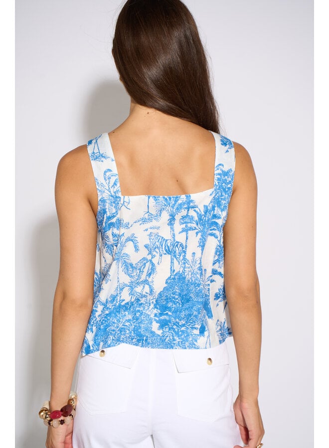 Jaba  Alma Top - Blue Safari