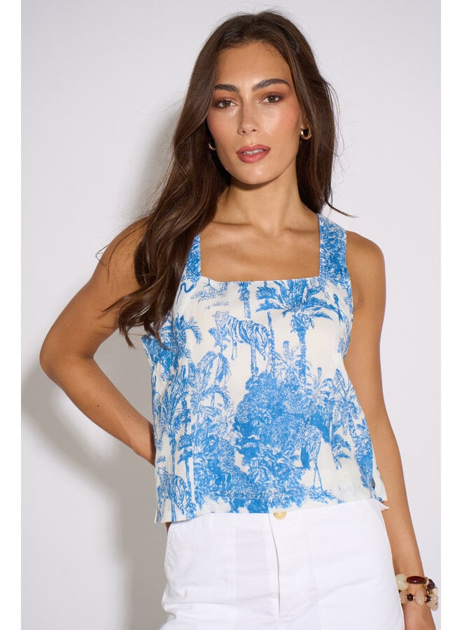 Jaba  Alma Top - Blue Safari