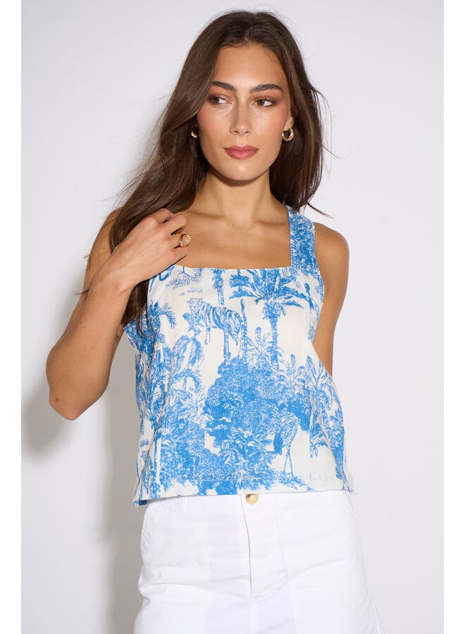 Jaba  Alma Top - Blue Safari