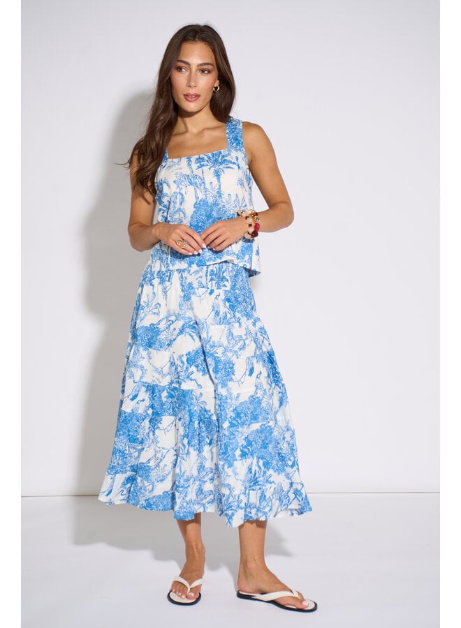 Jaba  Alma Top - Blue Safari