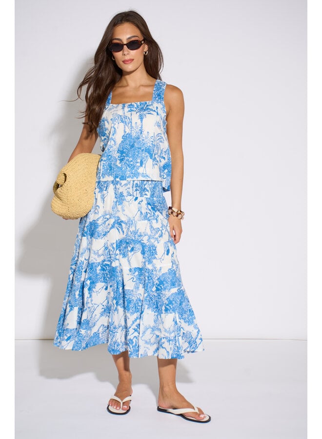 Jaba  Alma Top - Blue Safari
