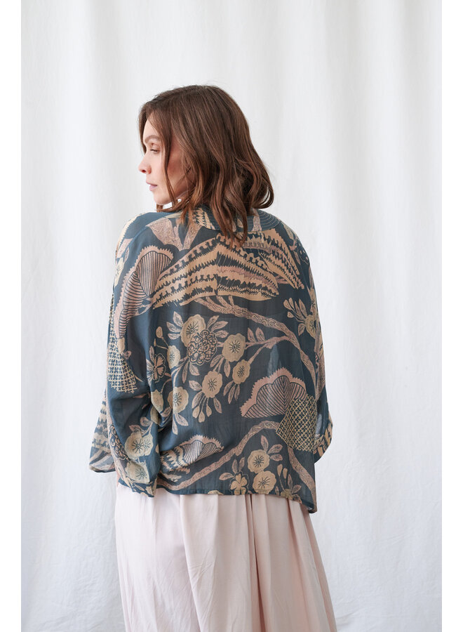 One Hundred Stars Kimono - Rosa Blue