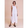 Saige Column Midi Dress - White