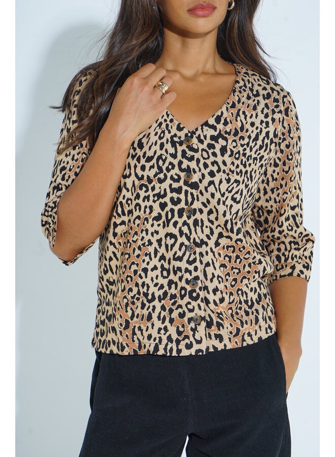 Jaba Holly Blouse - Leopard