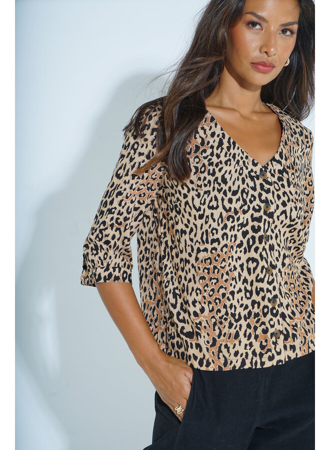 Jaba Holly Top - Leopard