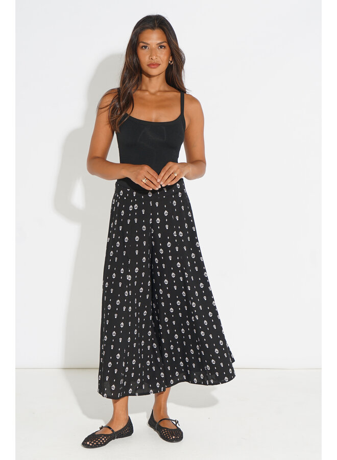 Jaba Iva Culottes - Black Fern