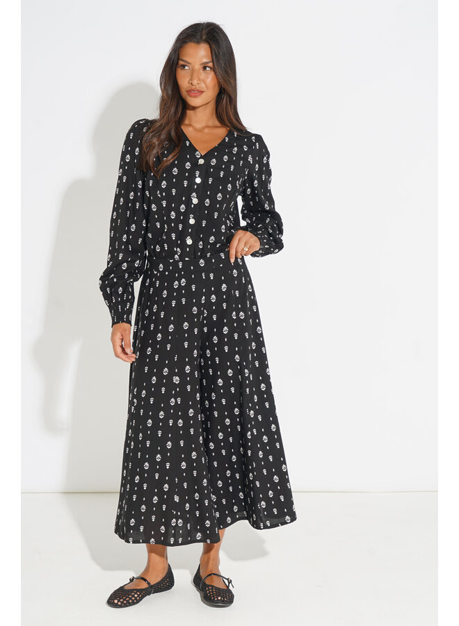 Jaba Louise Top - Black Fern