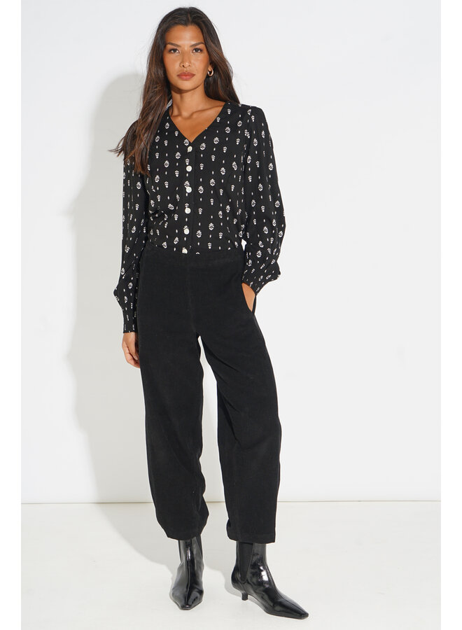 Jaba Louise Top - Black Fern