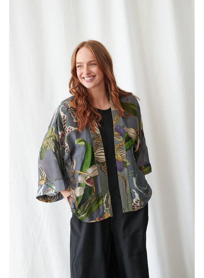 One Hundred Stars Kimono - Orchid Grey