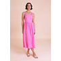 Saige Square Neck Summer Dress - Pink