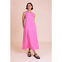 Saige Column Midi Dress - Hot Pink