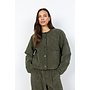 Soya Concept Bindi Cord Quilted Jacket - Forest