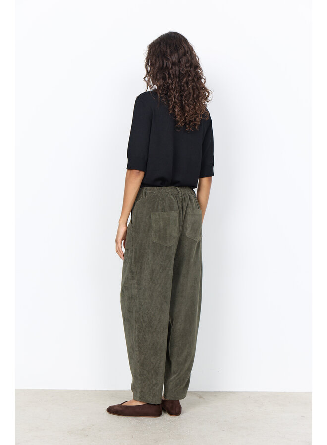 Soya Concept Bindi Cord Trousers - Forest