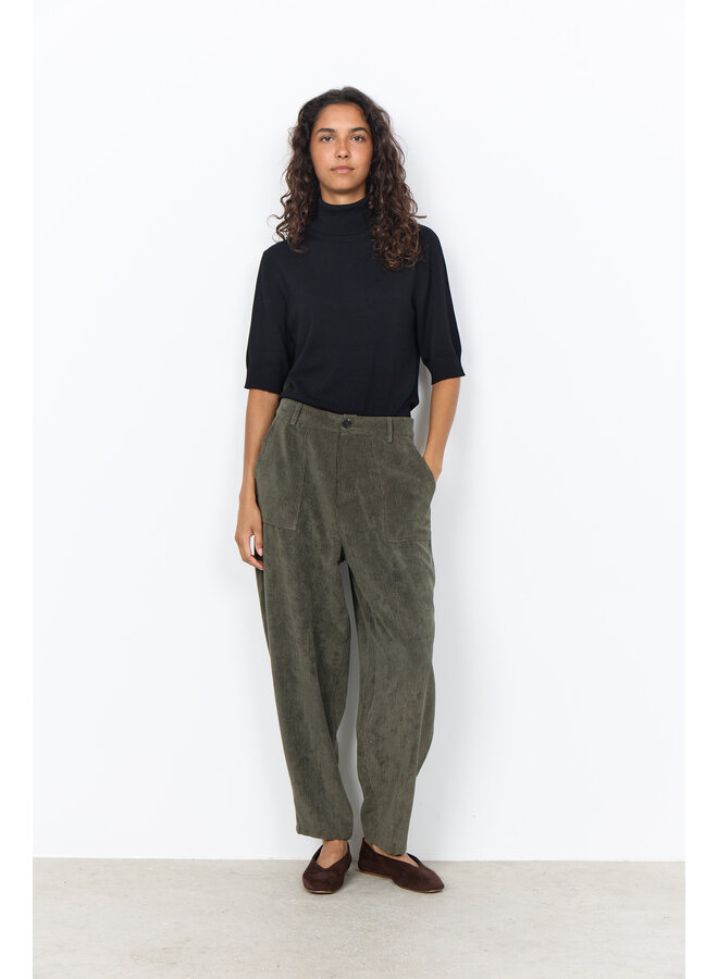 Soya Concept Bindi Cord Trousers - Forest