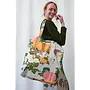 One Hundred Stars Canvas Bag - Jacquard Putty