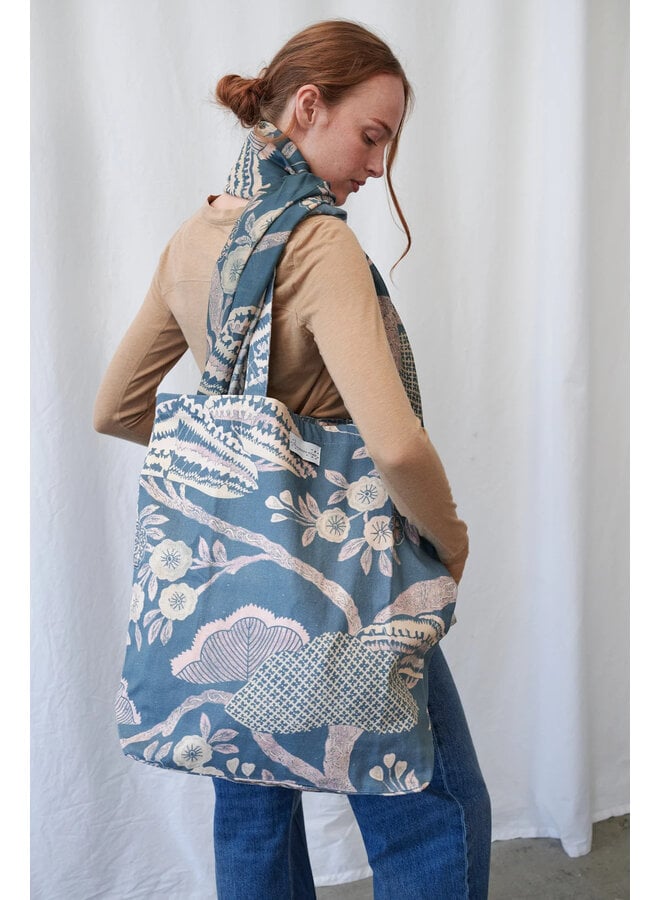 One Hundred Stars Canvas Bag - Rosa Blue