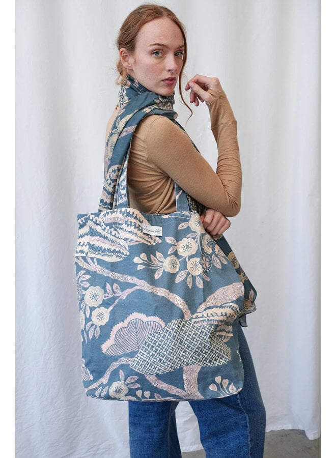 One Hundred Stars Canvas Bag - Rosa Blue