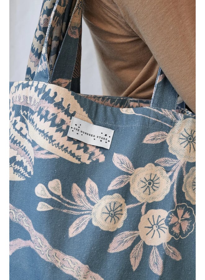 One Hundred Stars Canvas Bag - Rosa Blue
