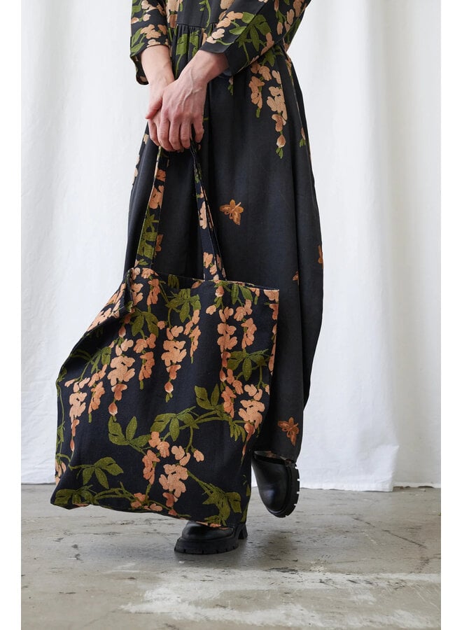One Hundred Stars Canvas Bag - Wisteria Black