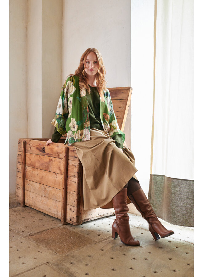 One Hundred Stars Kimono - Rhodoleia Green