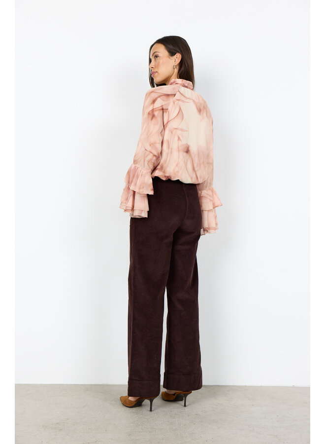 Soya Concept Helin Cord Trousers - Chocolate