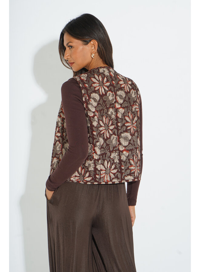 Jaba Quilted Reversible Gilet - Autumn