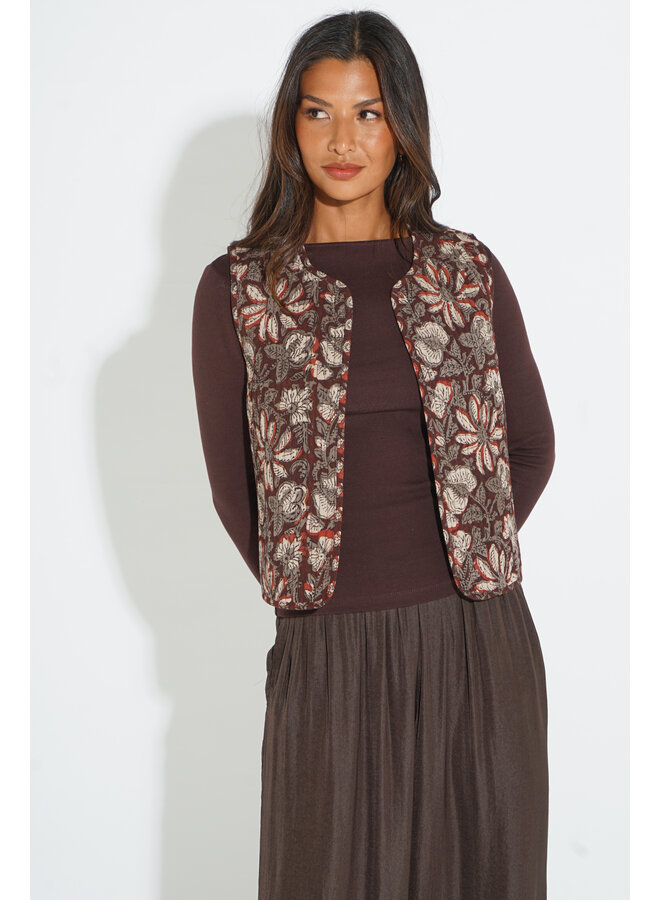 Jaba Quilted Reversible Gilet - Autumn