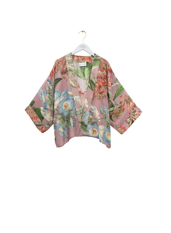 One Hundred Stars Kimono in Rhodoleia Pink