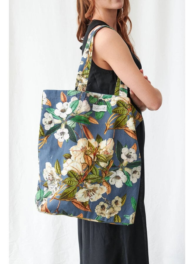 One Hundred Stars Canvas Bag - Rhodoleia Blue