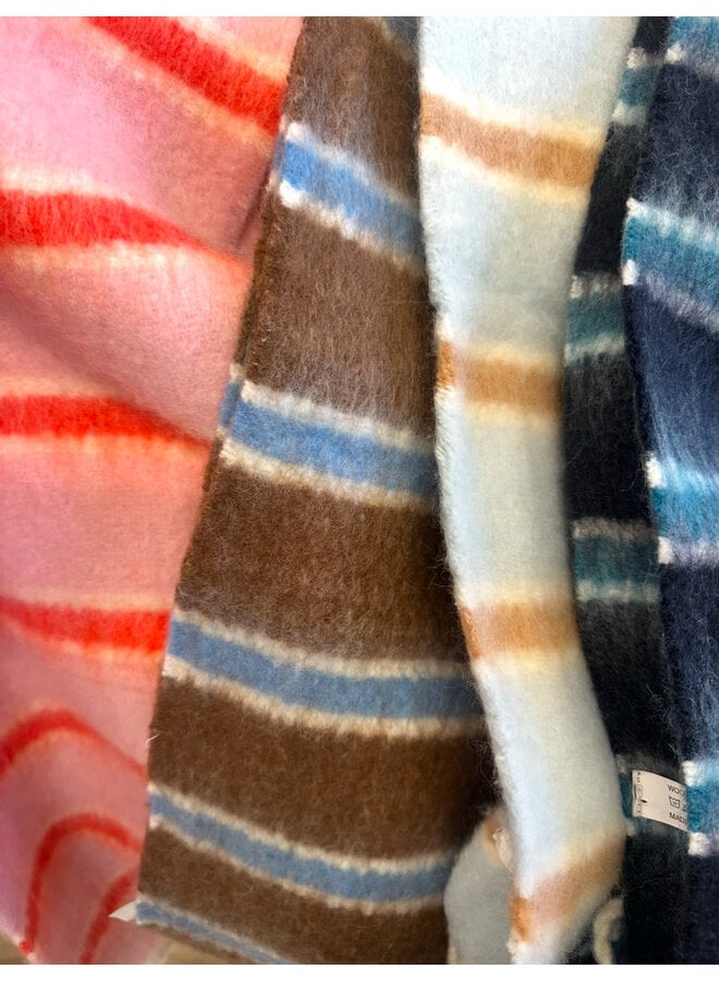 Wool Blend Stripe Scarf