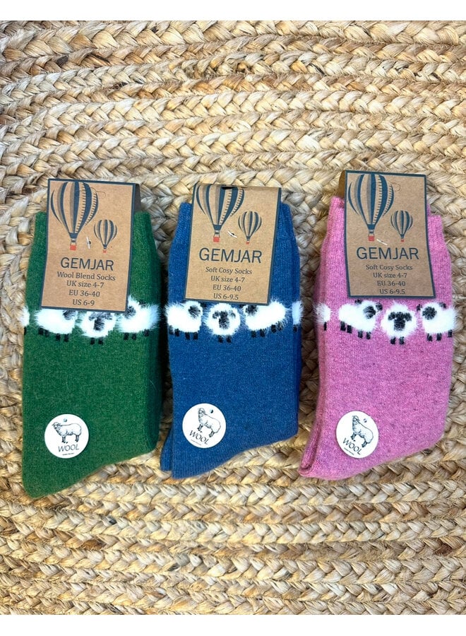 Fluffy Sheep Wool Socks