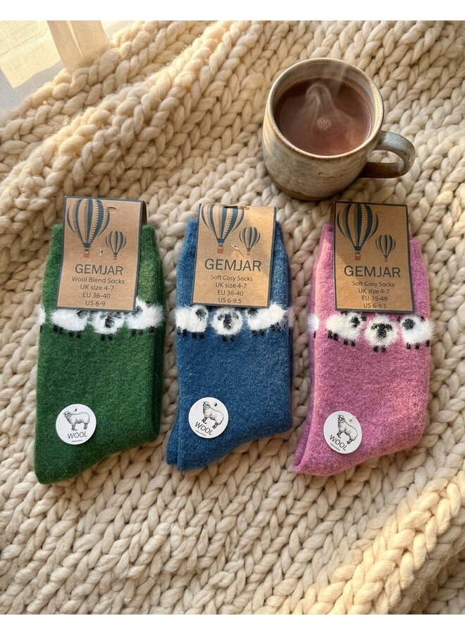 Fluffy Sheep Wool Socks
