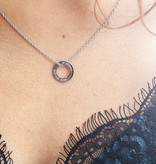 NECKLACE /small silver glossy/ "MADE WITH LOVE BY VIENNINA" / N*FINITY