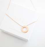 HALSKETTE/ groß rosegold glossy "MADE WITH LOVE BY VIENNINA" / N*FINITY