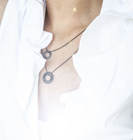 NECKLACE/ small black matt /"MADE WITH LOVE BY VIENNINA" / N*FINITY