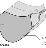 Waschmaschinenfeste FFP2 Nano Maske aus Europa  "MIMOSA"