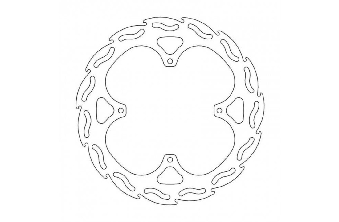 Motomaster Brake Disc Rear Flame TM ab 2005 245MM