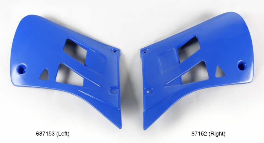 SHROUD, RIGHT RAD.M.99/03 BLUE