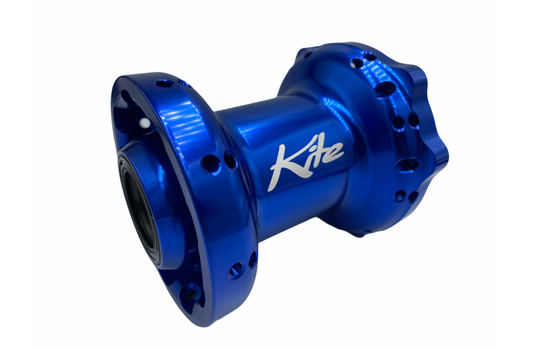 KITE FRONT HUB - ELITE / BLUE / TM125 (from 2007)